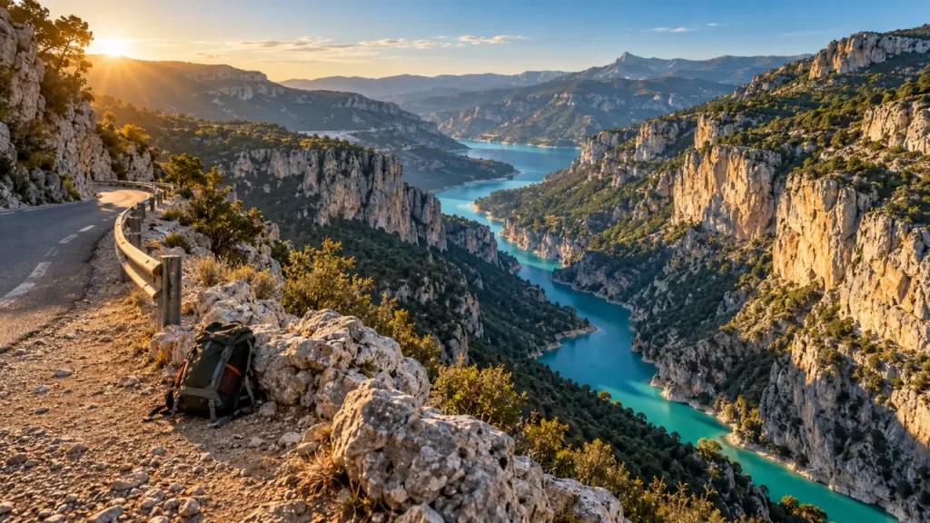 Visites gorges du Verdon : belvédère sur canyon et eau turquoise